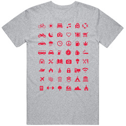 Travel Tourism Tourist Icon Language Sign T Shirt