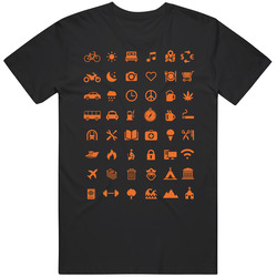 Traveller Tourist Icon Language Translation T Shirt
