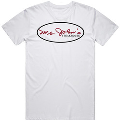 Mr John's Steakhouse New Orleans Restaurant Logo T Shirt