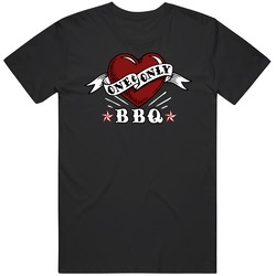 One And Only Bbq Restaurant Logo Memphis Foodie T Shirt