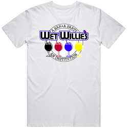 Wet Willie's Bar Restaurant Logo Memphis Foodie T Shirt