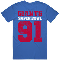 New York Football Champions January 27 1991 T Shirt