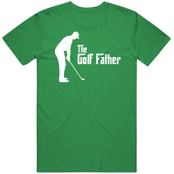 The Golf Father White Text Funny Golf T Shirt
