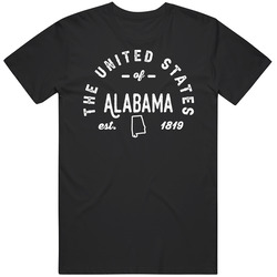 The United States Of Alabama Established 1819 Statehood Pride Represen