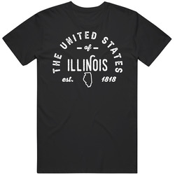 The United States Of Illinois Established 1818 Statehood Pride Represe
