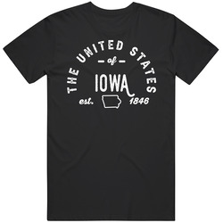 The United States Of Iowa Established 1846 Statehood Pride Represent T