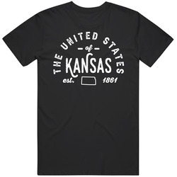 The United States Of Kansas Established 1861 Statehood Pride Represent