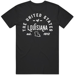 The United States Of Louisiana Established 1812 Statehood Pride Repres