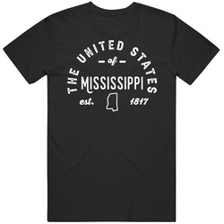 The United States Of Mississippi Established 1817 Statehood Pride Repr