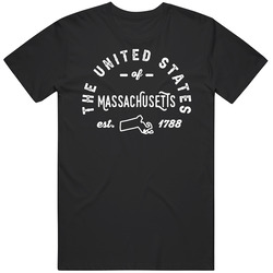 The United States Of Massachusetts Established 1788 Statehood Pride Re