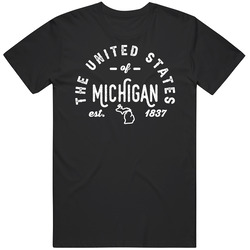 The United States Of Michigan Established 1837 Statehood Pride Represe