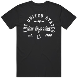 The United States Of New Hampshire Established 1788 Statehood Pride Re