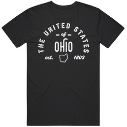 The United States Of Ohio Established 1803 Statehood Pride Represent T