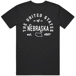 The United States Of Nebraska Established 1867 Statehood Pride Represe