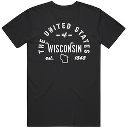 The United States Of Wisconsin Established 1848 Statehood Pride Repres