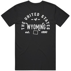 The United States Of Wyoming Established 1890 Statehood Pride Represen