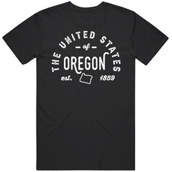 The United States Of Oregon Established 1859 Statehood Pride Represent