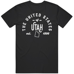The United States Of Utah Established 1896 Statehood Pride Represent T