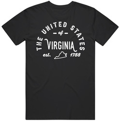 The United States Of Virginia Established 1788 Statehood Pride Represe