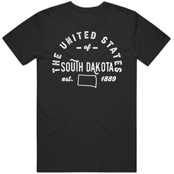 The United States Of South Dakota Established 1889 Statehood Pride Rep