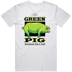The Green Pig Salt Lake City Utah Restaurant Logo T Shirt