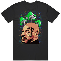 Mike Tyson Doing Shrooms Psychadelic  Fan T Shirt