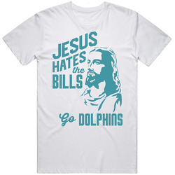 Jesus Hates Buffalo Go Miami Football Team Fan T Shirt