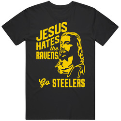 Jesus Hates Baltimore Go Pittsburgh Football Team Fan T Shirt