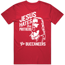 Jesus Hates Charlotte Go Tampa Bay Football Team Fan T Shirt