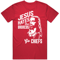 Jesus Hates Denver Go Kansas City Football Team Fan T Shirt