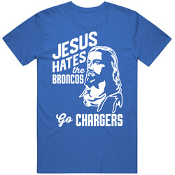 Jesus Hates Denver Go Los Angeles Football Team Fan T Shirt