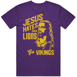 Jesus Hates Detroit Go Minnesota Football Team Fan T Shirt