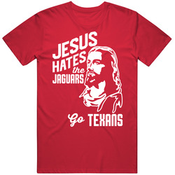 Jesus Hates Jacksonville Go Houston Football Team Fan T Shirt