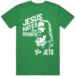 Jesus Hates New England Go New York Football Team Fan T Shirt
