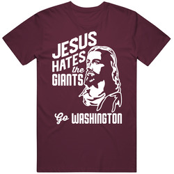 Jesus Hates New York Go Washington Football Team Fan T Shirt