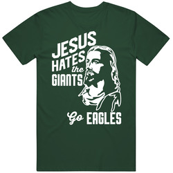 Jesus Hates New York Go Philadelphia Football Team Fan T Shirt