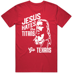 Jesus Hates Tennessee Go Houston Football Team Fan T Shirt