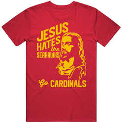 Jesus Hates Seattle Go Arizona Football Team Fan T Shirt