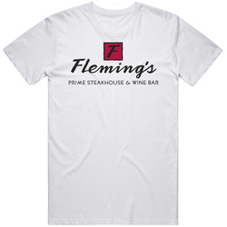 Fleming's Steakhouse Salt Lake City Utah Restaurant Logo T Shirt