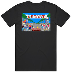 Outrun Retro Video Arcade Game Screenshot T Shirt