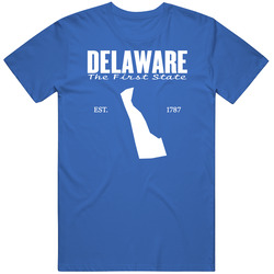Delaware The First State United States America T Shirt