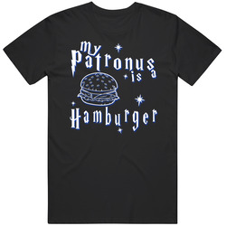 My Patronus Is A Hamburger Funny Harry Potter Food T Shirt