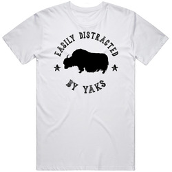 Easily Distracted By Yaks Funny Animal T Shirt