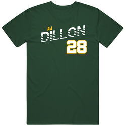 Aj Dillon 28 Favorite Player Green Bay Football Fan T Shirt