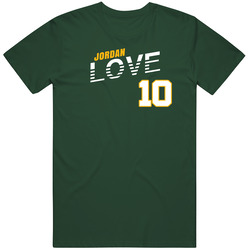 Jordan Love 10 Favorite Player Green Bay Football Fan T Shirt