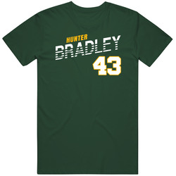 Hunter Bradley 43 Favorite Player Green Bay Football Fan T Shirt