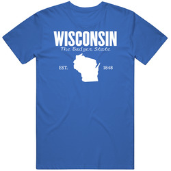 Wisconsin The Badger State United States America T Shirt
