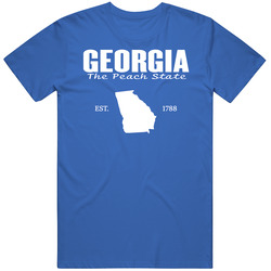Georgia The Peach State United States America T Shirt