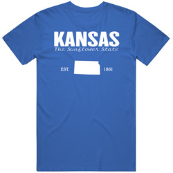 Kansas The Sunflower State United States America T Shirt