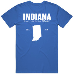 Indiana The Hoosier State United States America T Shirt